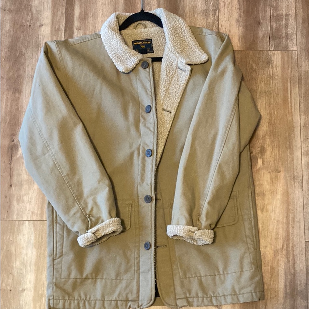 Dockers Men's Khaki Sherpa-Lined Jacket